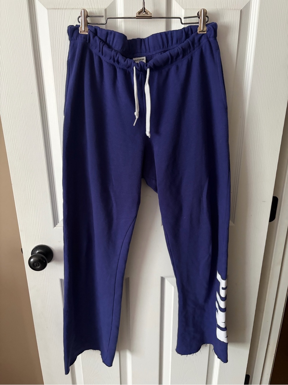 Victoria’s Secret CAMPUS FLEECE / Boyfriend Wide Leg SWEATPANTS Purple Women’s S